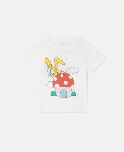 Stella Mccartney Magicians Bunny Graphic Crewneck T-shirt In White