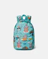 Stella Mccartney Magicians Bunny Print Backpack In Blue