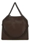 Stella Mccartney Mahogany Falabella Mini Tote In Dark Brown