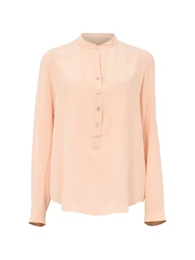 Pre-owned Stella Mccartney Mandarin-collar Blouse In Neutral