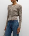 Stella Mccartney Rib Coarse Knitted Cardigan In Multicolor