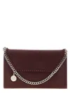 Stella Mccartney Maroon Falabella Clutch In Burgundy