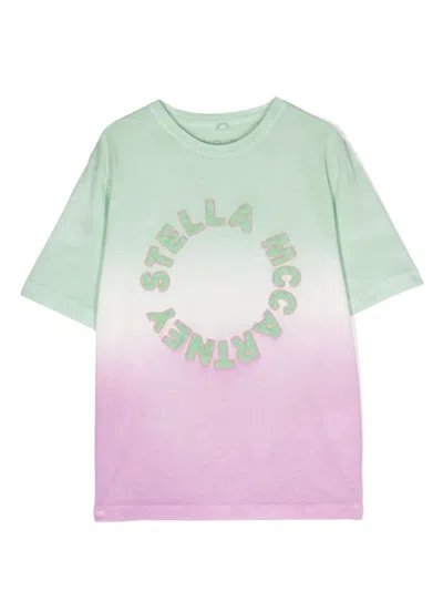 Stella Mccartney Kids' Gradient-effect T-shirt In Multi
