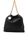 Stella Mccartney Medium Falabella Chain Shoulder Bag In Black