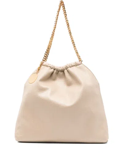 Stella Mccartney Medium Falabella Chain Shoulder Bag In Neutral
