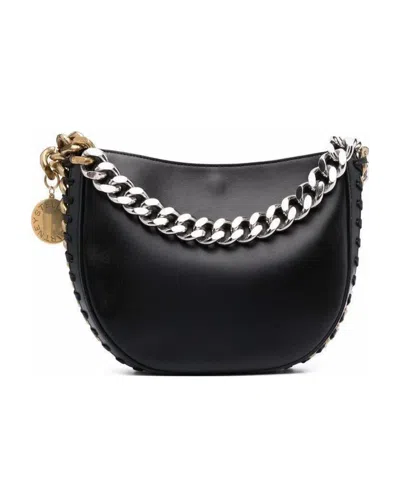 Stella Mccartney Medium Frayme Shoulder Bag In Black