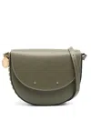Stella Mccartney Women's Frayme Vegan Leather Shoulder Bag In Grün