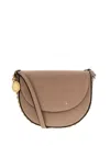Stella Mccartney Medium Frayme Shoulder Bag With Chain Detail In Neutrals