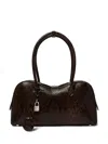 Stella Mccartney Medium Ryder Padlock Shoulder Bag In Brown