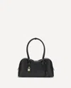 Stella Mccartney Stella Ryder Logo-embossed Embellished Textured Vegan Leather Tote In Black