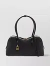 Stella Mccartney Stella Ryder Logo-embossed Embellished Textured Vegan Leather Tote In Black
