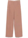 Stella Mccartney Waistband Loop Casual Pants In Rosa