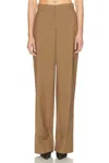 Stella Mccartney Melange Tailoring Pant In Brown