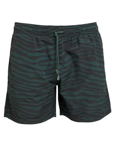 Stella Mccartney Men Man Swim Trunks Dark Green Size 36 Polyamide