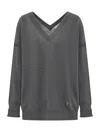 Stella Mccartney Merino Wool Sweater In Grey