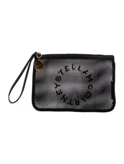 Pre-owned Stella Mccartney Mesh Clutch In Black