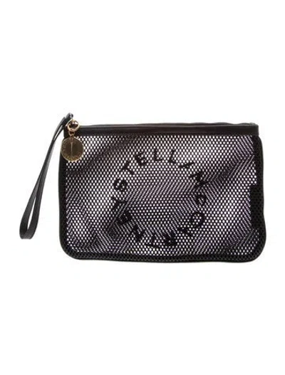 Pre-owned Stella Mccartney Mesh Clutch In Black