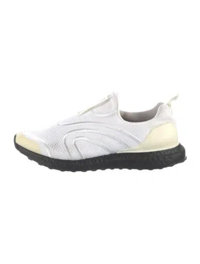 Pre-owned Stella Mccartney Mesh Embroidered Accent Athletic Sneakers In White
