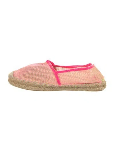 Pre-owned Stella Mccartney Mesh Espadrilles In Pink