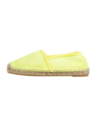Pre-owned Stella Mccartney Mesh Espadrilles In Yellow