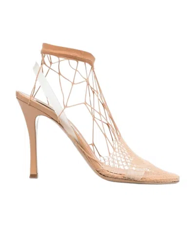 Stella Mccartney Mesh Knit Pumps In Nude