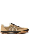 Stella Mccartney S-wave Sport Mesh Panelled Sneakers In Brown