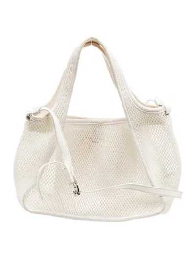Pre-owned Stella Mccartney Mesh Top Handle Bag In Neutral