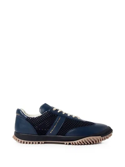 Stella Mccartney Mesh-panelled Sneakers In Blue