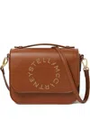 Stella Mccartney Crossbody Messenger Bag With Logo In Brown