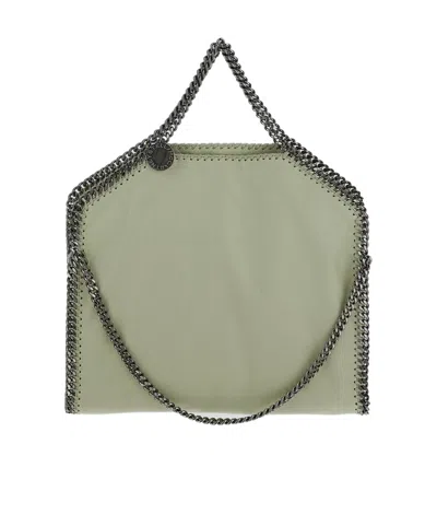 Stella Mccartney Metal Chain Handbag In Gray