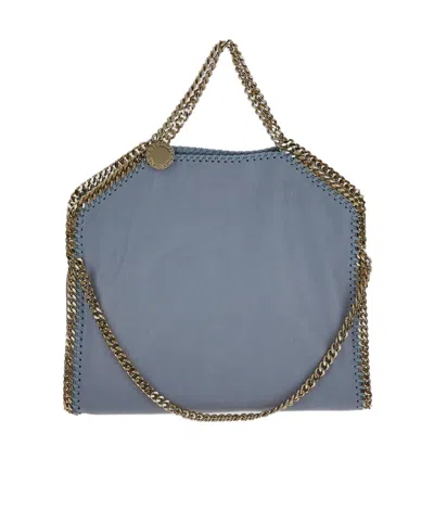 Stella Mccartney Metal Chain Handbag In Gray
