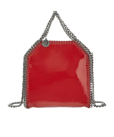 Stella Mccartney Metal Chain Handbag In Red