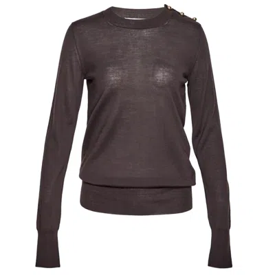 Stella Mccartney Metal Marble Detailed Jumper In Brown