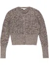 Stella Mccartney Rib Coarse Knitted Cardigan In Tan