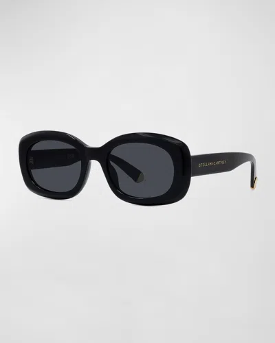 Stella Mccartney Metal Square Sunglasses In Black