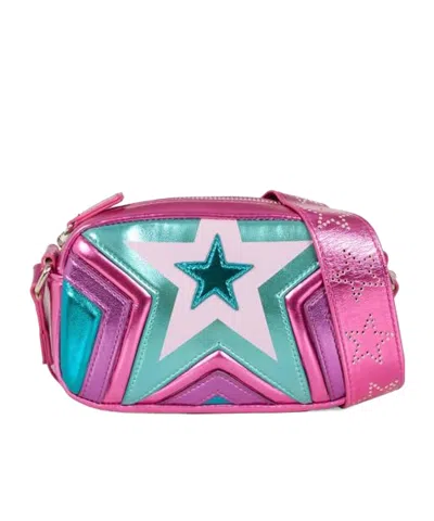 Stella Mccartney Metal Star-shaped Shoulder Bag In Gray