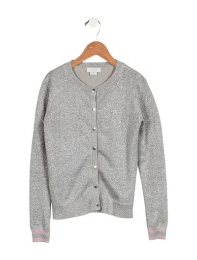Pre-owned Stella Mccartney Kids' Metallic Cardigan In Grey/metallic