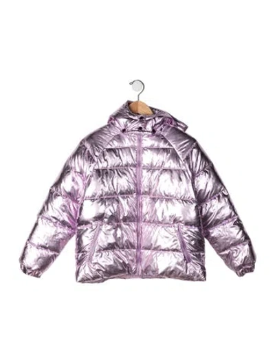 Pre-owned Stella Mccartney Kids' Metallic Coat In Purple