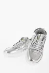 Stella Mccartney Qr Code Tongue Cupsole Sneakers In Silver