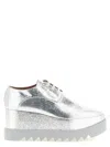 Stella Mccartney Metallic Eva Platform Flat In Silver