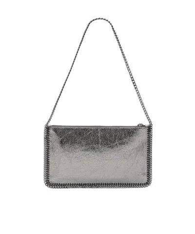 Stella Mccartney Metallic Falabella Clutch With Chain
