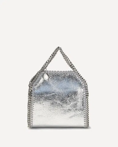 Stella Mccartney Metallic Falabella Handbag In Silver