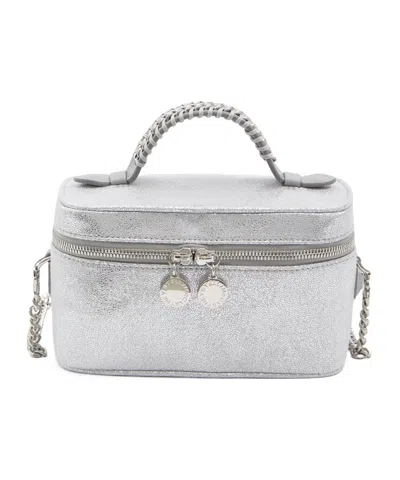 Stella Mccartney Metallic Finish Cosmetic Case In White