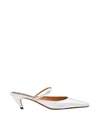 Stella Mccartney 90mm Buckle-fastening Slingback Mules In Silver