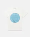 Stella Mccartney Bedrucktes T-shirt Mit Logotasche In Ivory