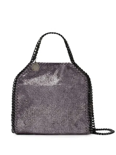 Stella Mccartney Metallic-effect Falabella Tote Bag In Blue
