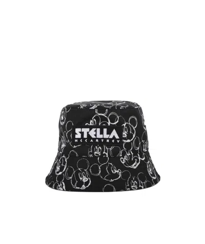 Stella Mccartney Mickey Fisherman's Hat In Black