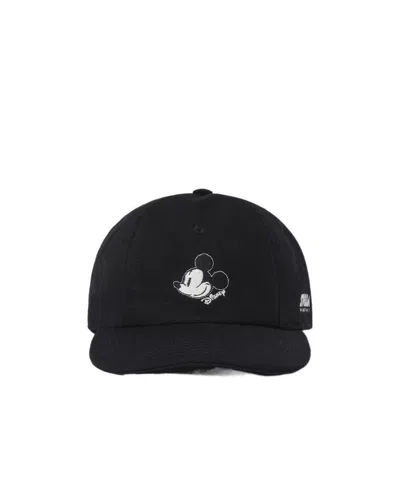 Stella Mccartney Mickey Printed Logo Hat In Black