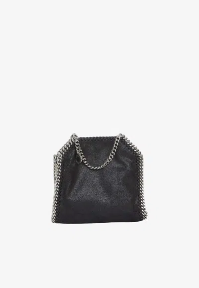 Stella Mccartney Micro Falabella Faux Leather Shoulder Bag In Black