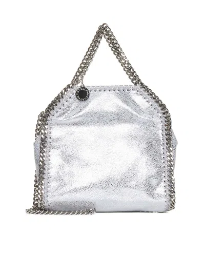 Stella Mccartney Micro Falabella Shopping Bag In Metallic
